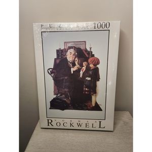 Vintage 1995 Fink & Co 1000 PC Puzzle-Norman Rockwell  "Doctor &‎ The Doll"